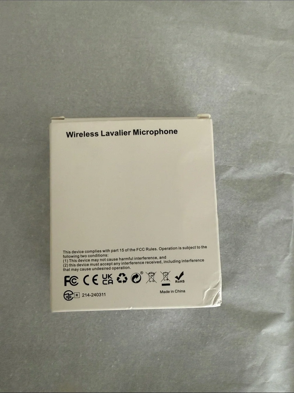 Wireless Lavalier Microphone for iPhone - Black